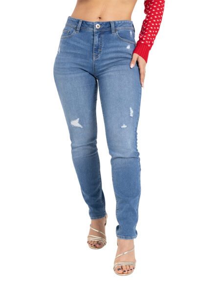 Womens Skinny Jeans  Stretcht Distresse - Denim Pants